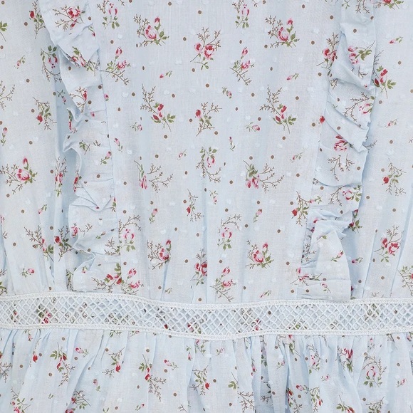 Lulu’s Light Blue Tiered Midi Dress - Picture 7 of 7